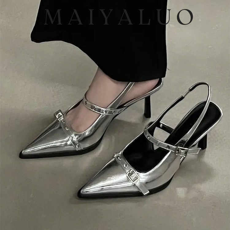MAIYALUO Giày Cao Gót GIÀY SANDAL nữ Thời Trang Đàn hồi tốt Đế êm Tự nhiên Đệm êm FGL2480J7K