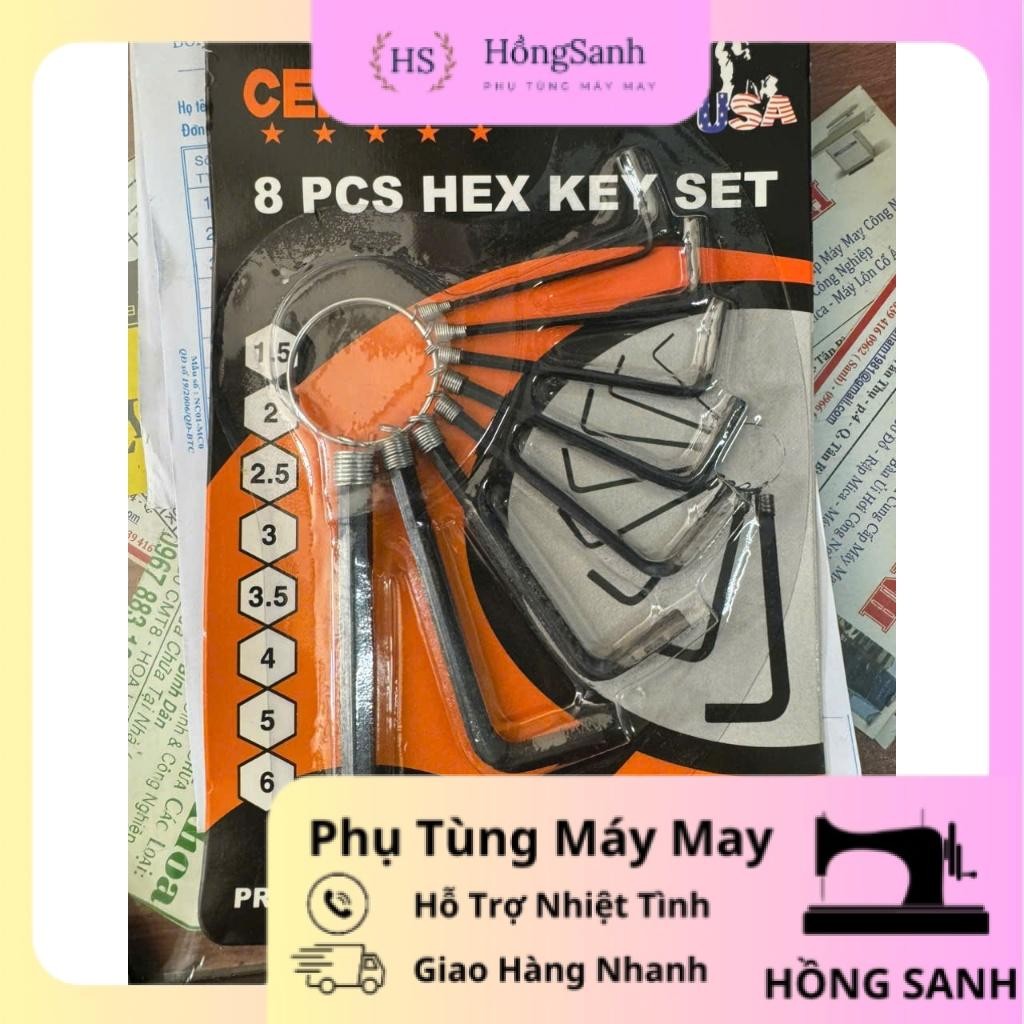 Bộ lục giác mini 5 món