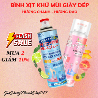 Chai Xịt Khử Mùi Giày Dép NaNo Bạc, Xịt Khử Mùi Hôi Chân Nano TR TARAA