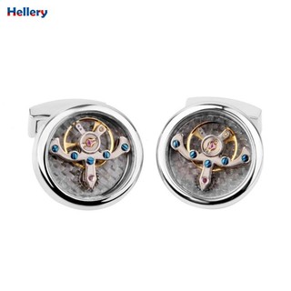 Hellery Men 'Movement Cufflinks Cuff Links Mới lạ