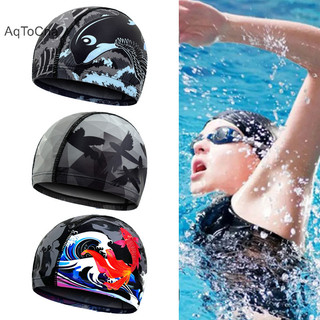 Aqtocna Vải Hình In Hình Mũ Bơi Lưới Vải Thoáng Khí Nam Nữ Nhanh Khô Bơi Mũ Đi Biển Bể Bơi Phụ Kiện HGVN