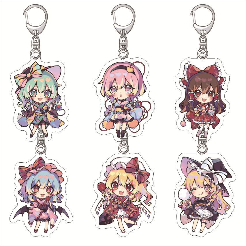 Touhou Project Touhou Project Anime Acrylic Móc khóa Touhou Project Touhou Project Anime Acrylic Móc