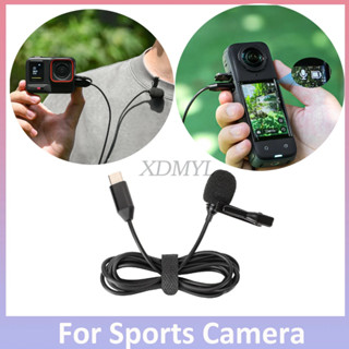  Micro Lavalier Sunnylife 1,5M cho Insta360 X4 POCKET 3 hành động 5pro   4   3 Micro ghi hình Camera toàn cảnh Type-C cho phụ kiện Insta360 Ace Pro 