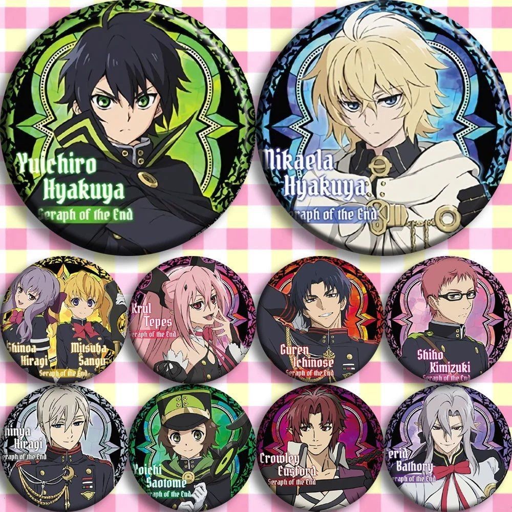 Seraph of the End Anime Huy Hiệu Loại Huy Hiệu Hai Chiều Seraph of the End Seraph of the Angel Valle