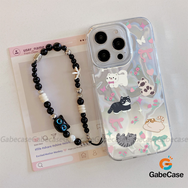 Cho Samsung A56 A36 A26 A15 A06 A05 A05s A16 A12 A14 A50 A03s A02s A03 A22 Vỏ Nơ Hoa Mèo Con Hoạt Hì