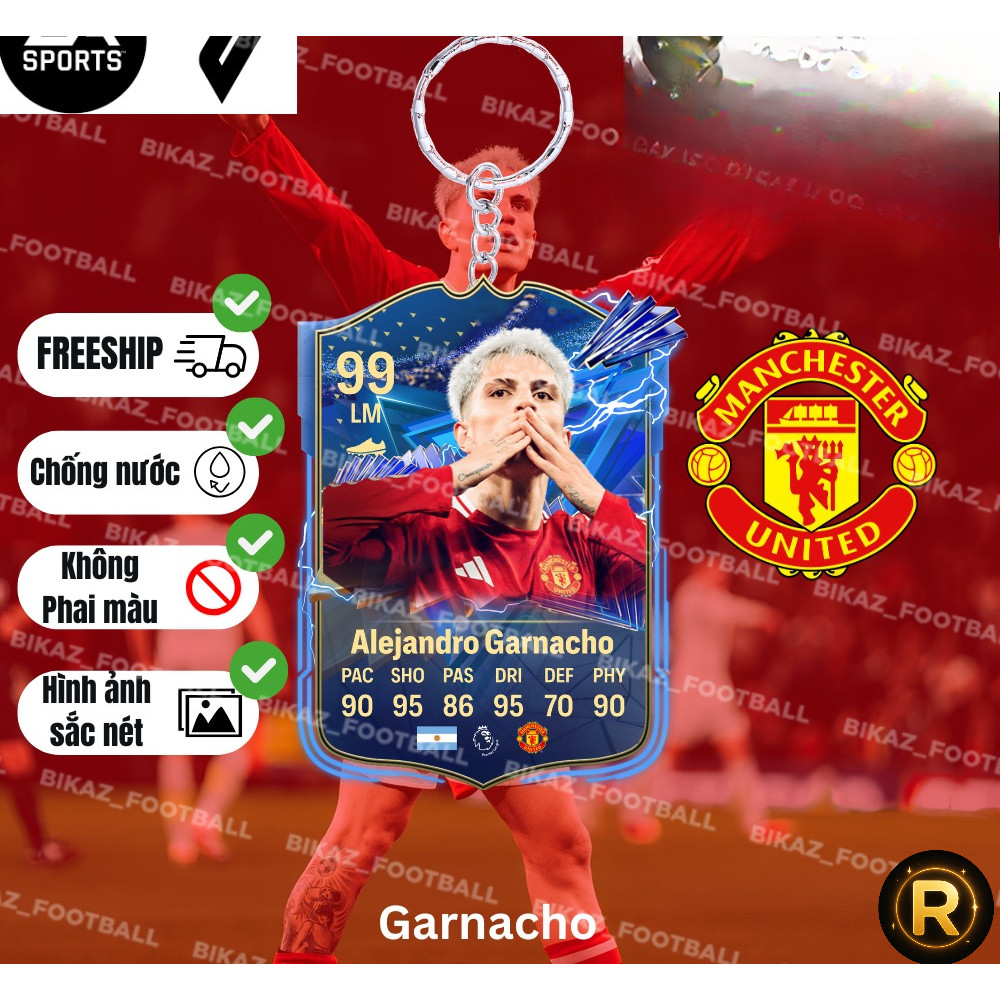 MÓC KHOÁ CẦU THỦ - GARNACHO - RIN HUDA