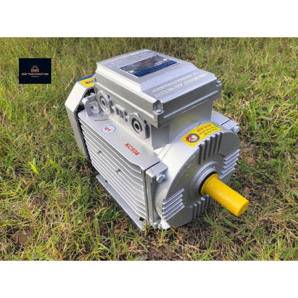MOTOR ĐỘNG CƠ ĐIỆN 1 PHA 220V TOÀN PHÁT 3,5KW( 5HP ) TUA CHẬM 1400V/P, DÂY ĐỒNG 100%.