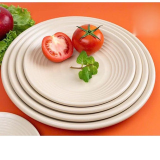  Đĩa Nhựa Phíp Tròn Melamine Gân Nhám Đủ Size Nhựa Việt Nhật 