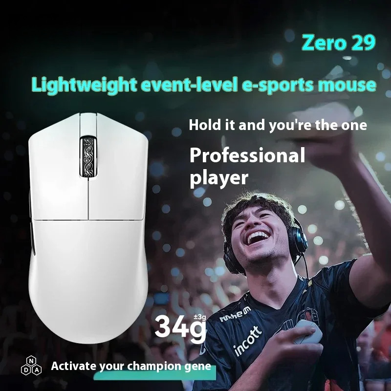 INCOTT 029 PRO Chuột Không Dây Ba Chế Độ 2.4G Bluetooth 8K PAW3395 Nhẹ Pc Game Thủ Phụ Kiện Quà Tặng