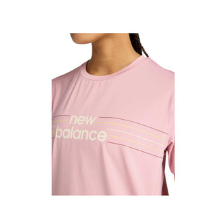 Áo Thun Nữ New Balance Linear Performance - Pink
