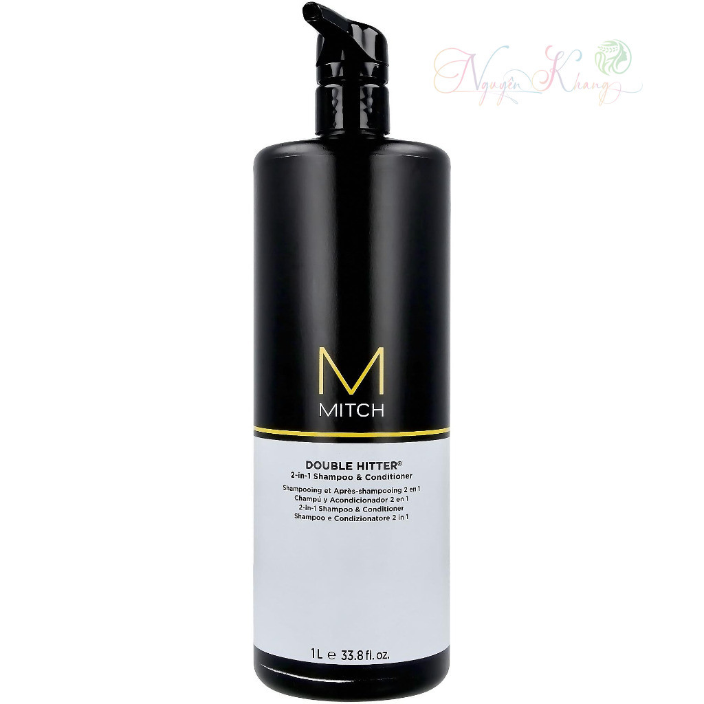 Dầu gội và xả 2 trong 1 Double Hitter Paul Mitchell Mitch 1000ml [ BD ]
