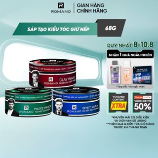 [Freeship] Sáp vuốt tóc nam Romano Restyleable 68g giữ nếp tóc suốt 8h