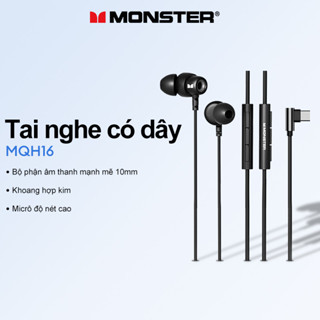  Tai nghe có dây Monser MQH15 3.5mm Type C Tai nghe bán tai HiFi có micrô 