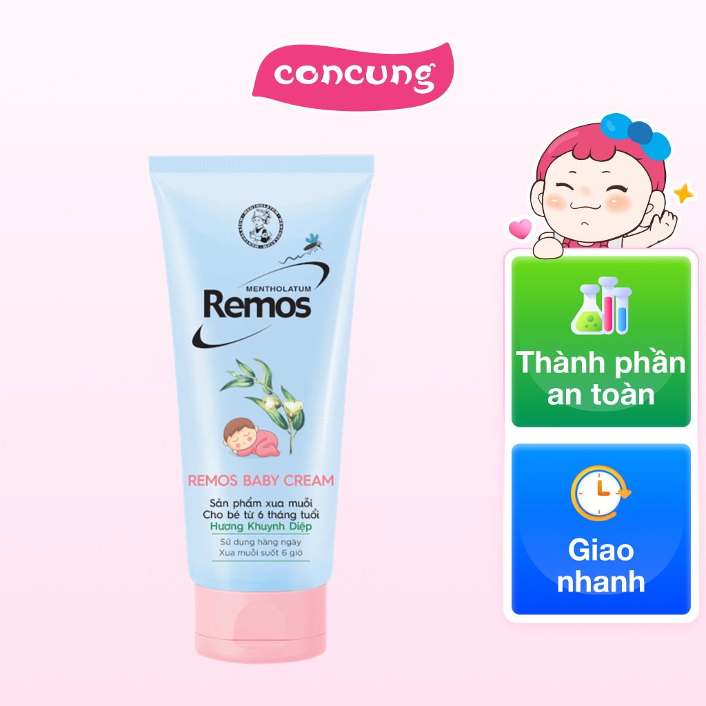 Kem chống muỗi Remos Baby 70g - Hương khuynh diệp