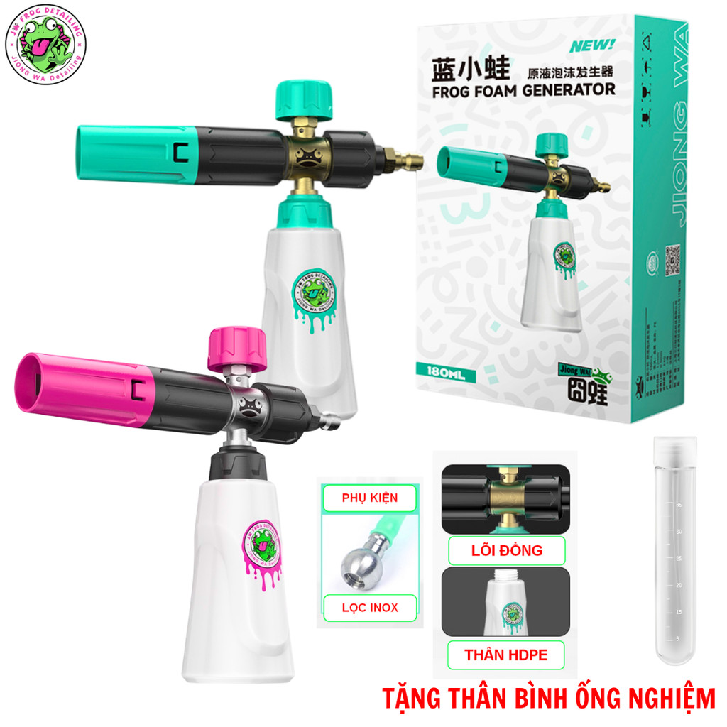 Bình Phun Bọt Tuyết Mini Jiong Wa Chính Hãng Sử Dụng Dung Dịch Gốc Không Cần Pha Tặng Bình Ống Nghiệ