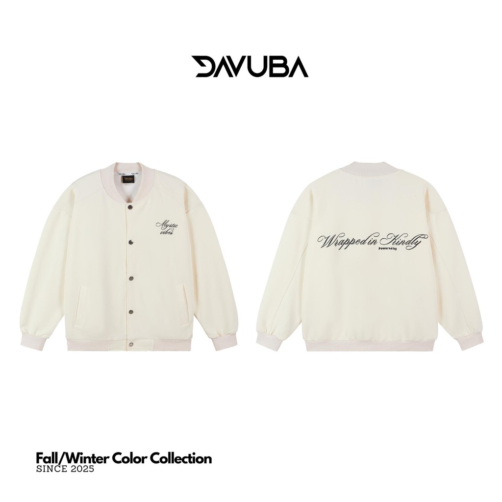 [DAVUBA] [DEAL mở bán] Áo Khoác Bomber Mystic Vibes Nỉ 2 Da Nam Nữ Dài Tay SM158 | BigBuy360 - bigbuy360.vn