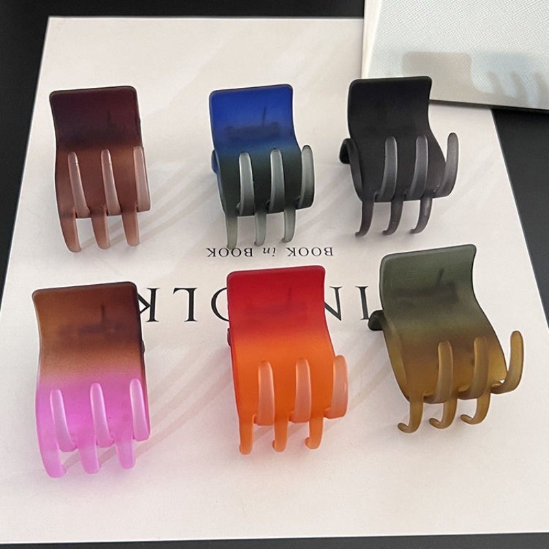 Kẹp tóc mờ Gradient phong cách Hàn Quốc Kẹp tóc cá mập Phụ kiện tóc