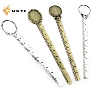 Mkeb Thước Sách Cilp, Trống Viền Thước Cổ Dấu Trang, Tinh Tế Cameo Retro 20 Mm Đồng Đánh Dấu Trang Văn Phòng Phẩm