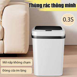 Thông Minh Thùng Rác Với Nắp Đậy Thùng Rác Điện Thùng Rác Cảm Ứng Gia Đình Thùng Rác Điện Tự Động