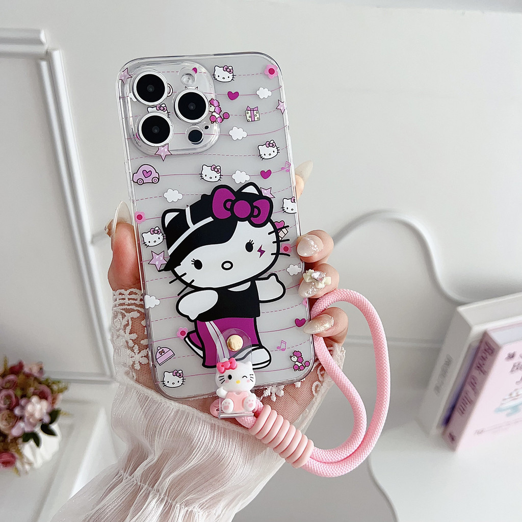 Ốp điện thoại Hello Kitty hoạt hình dễ thương dành cho Samsung Galaxy J6 Plus J6 Prime J6 J6 2018 J1