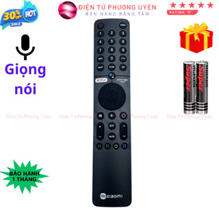 SKU402 - Remote điều khiển tivi Xiaomi Mã 02, giọng nói, điều khiển TV Xiaomi Smart - Tặng kèm pin