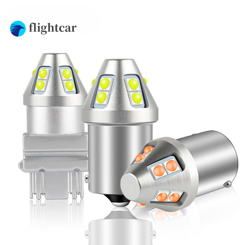 (Ft) T20 LED W21 / 5W 7443 W21W 7440 PY21W P21W LED BAY15D BA15S BAU15S Bóng đèn LED ô tô LED P21 / 