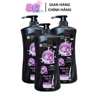 ComBo 3 Chai Dầu Gội Đầu Bồ Kết Phục Hồi Tóc Hư Tổn SILK 1000ml ..!