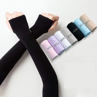 Bao găng tay chống nắng nữ AAA iLita tất vớ ống tay dài chống tia UV che đi nắng xỏ ngón lái xe máy