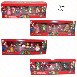 Squar1 6 Chiếc Siêu Mairo Bros Nhân Vật Hành Động Luigi Goomba Yoshi Công Chúa Đào Hoa Cúc Mô Hình Búp Bê Đồ Chơi Cho Trẻ Em Quà Tặng