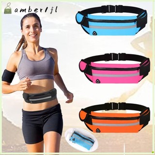 Amber1 Fanny Pack, Gói thắt lưng vải có thể điều chỉnh, Giá đỡ điện thoại di động Waterpromobile tiện lợi Túi chạy bộ thể dục