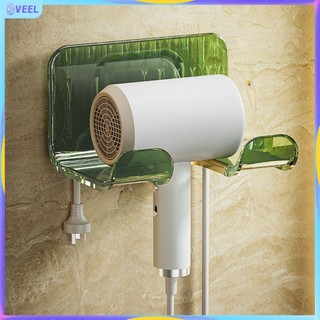 Giá treo máy sấy tóc gắn tường Chất liệu bền nhẹ Sang trọng Dễ dàng sắp xếp Kệ máy sấy tóc Giải pháp lưu trữ không có lỗ Giá treo máy sấy tóc veel