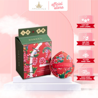 Bông Mút Trang Điểm AMORTALS Họa Tiết Bông Hoa Chính Hãng Siêu Mềm Dễ Tán Kem Nền Mút Phấn Cao Cấp