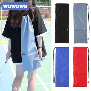 Túi Vợt Cầu Lông WUWOWU, Vỏ Túi Vợt Bền Chống Thấm Nước, Túi Bảo Quản Dày Túi Dây Rút Di Động Chống Mài Mòn