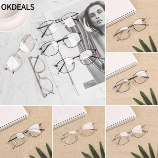 Kính mát gọng kim loại hình vuông phong cách vintage cho nam nữ