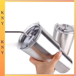 Ly Giữ Nhiệt Thái Lan, bình giữ nhiệt inox 304 Tặng Kèm Ống Hút Inox+Túi+ Nắp Chống Tràn+ Cọ Rửa