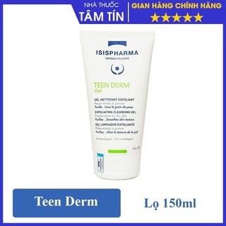 [CHÍNH HÃNG] TEEN DERM GEL Gel rửa mặt giảm nhờn, ngừa mụn