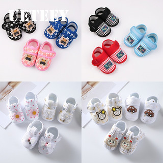 Giày Sơ Sinh Trẻ Em Bé Trai Bé Gái Hoạt Hình Giày Cotton Thoáng Khí Cho Bé Tập Đi Đầu Tiên Giày 0-18 Tháng