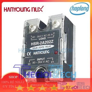 Relay rơ le bán dẫn ssr 1 pha dc ac 20a 30a 40a hanyoung nux hsr-2d202z hsr-2d404z hsr 2d402z 2a202z 2a402z 2a404z