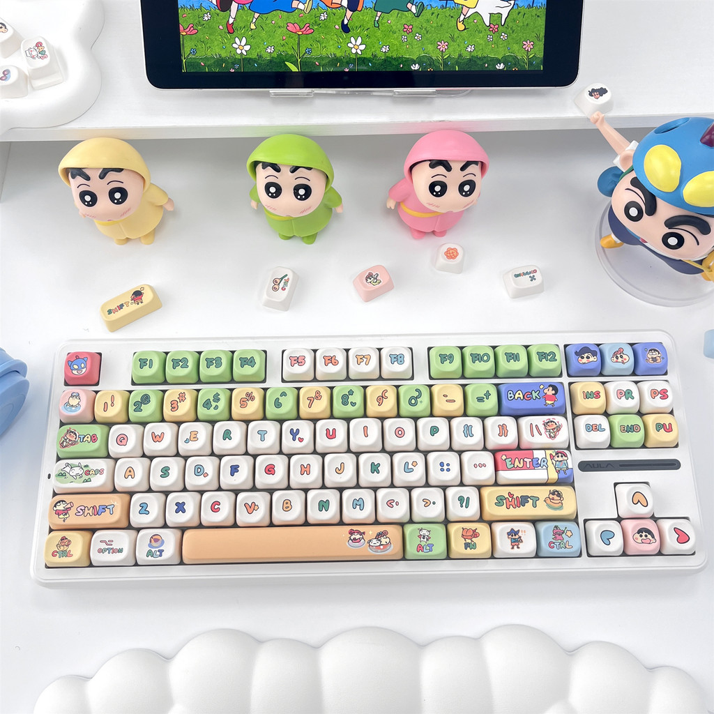 Crayon Shin-chan Keycap MOA Profile PBT Thuốc nhuộm nhiệt thăng hoa Mũ bàn phím cơ dễ thương Kawayi Keycap | BigBuy360 - bigbuy360.vn