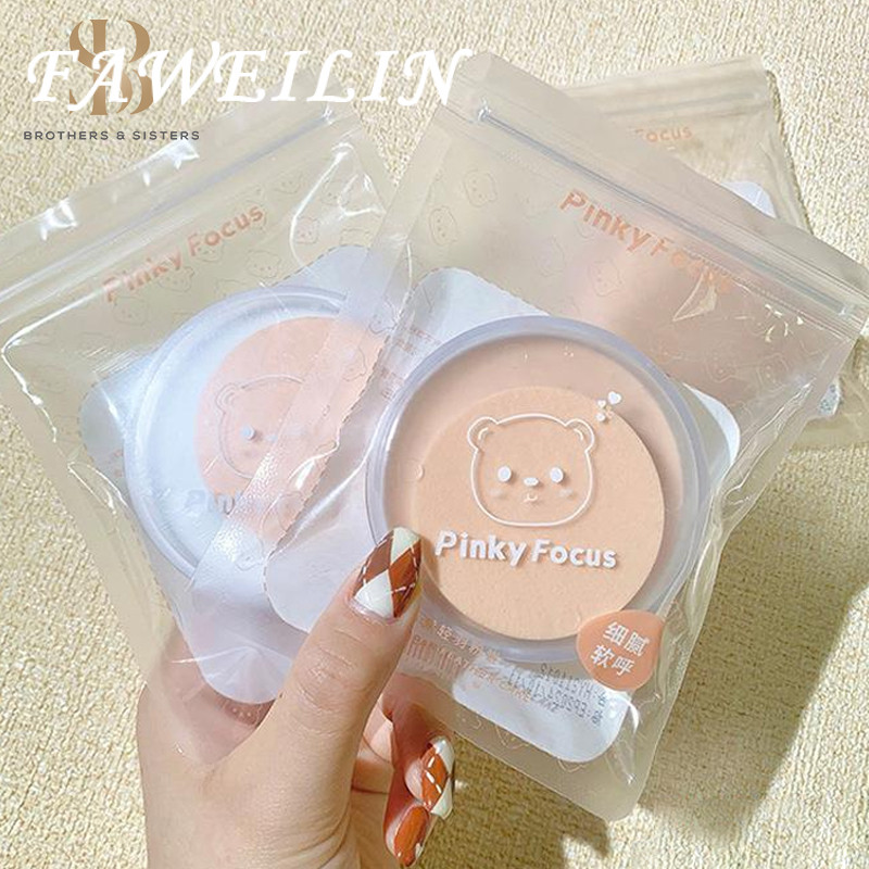 Phấn phủ Phấn Trang Điểm Ướt Và Khô Đa Năng Hình Gấu Dễ Sử Dụng đồ makeup nội địa trung