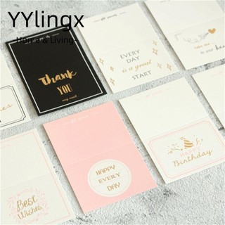 YYlingx Thiệp chúc mừng Mini Lời chúc tốt đẹp nhất Thiệp chúc cưới Thiệp chúc mừng sinh nhật