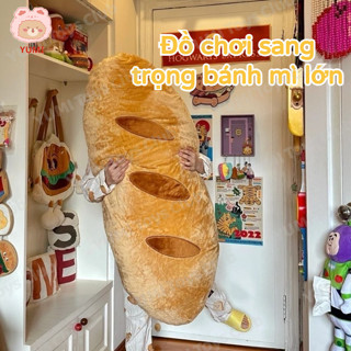 Gấu Bông Sáng Tạo Dễ Thương Bánh Mì Dài Dải Gối Sang Trọng Đồ Chơi