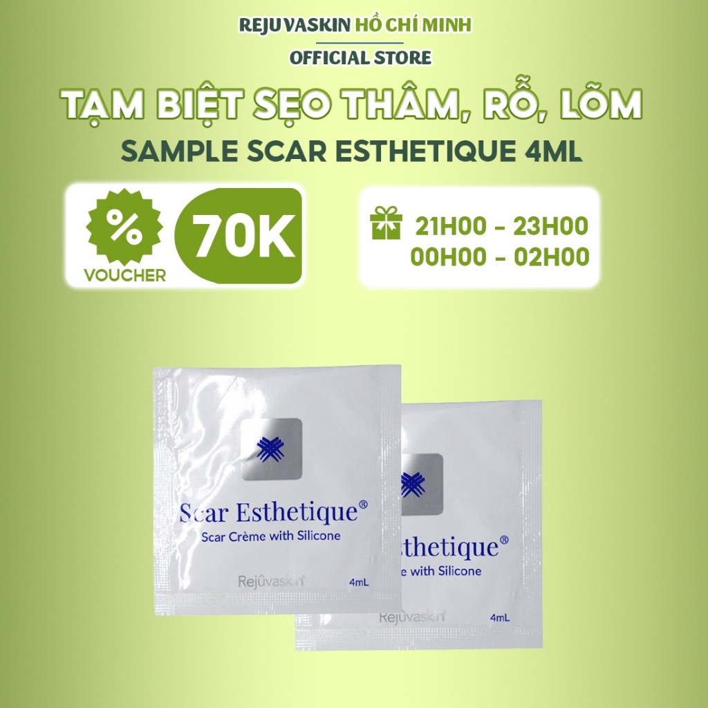 Kem Sample Scar Esthetique 4ml ngăn ngừa và xóa sẹo thâm/rỗ/lõm