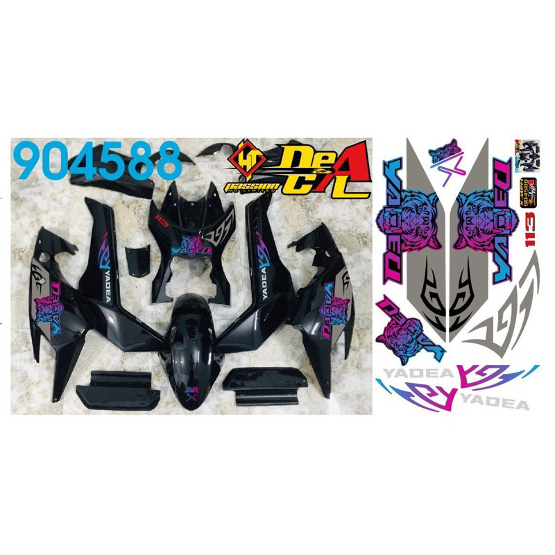 Tem Xe Điện Mẫu YADEA , Tem 4 lớp/ Tem Candy ánh nhũ nhiều màu sắc.