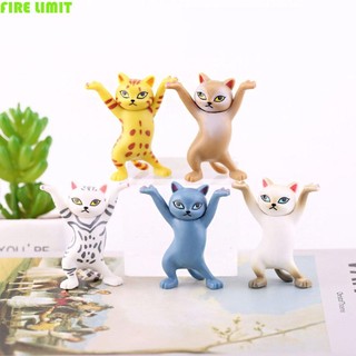 Fire LIMIT Mèo Nhân Vật Hành Động Khiêu Vũ PVC DIY Tượng Nhỏ Đồ Chơi Ngộ nghĩnh Micro Phong Cảnh Trang Trí Nhà Anime Hình Đồ Trang Trí
