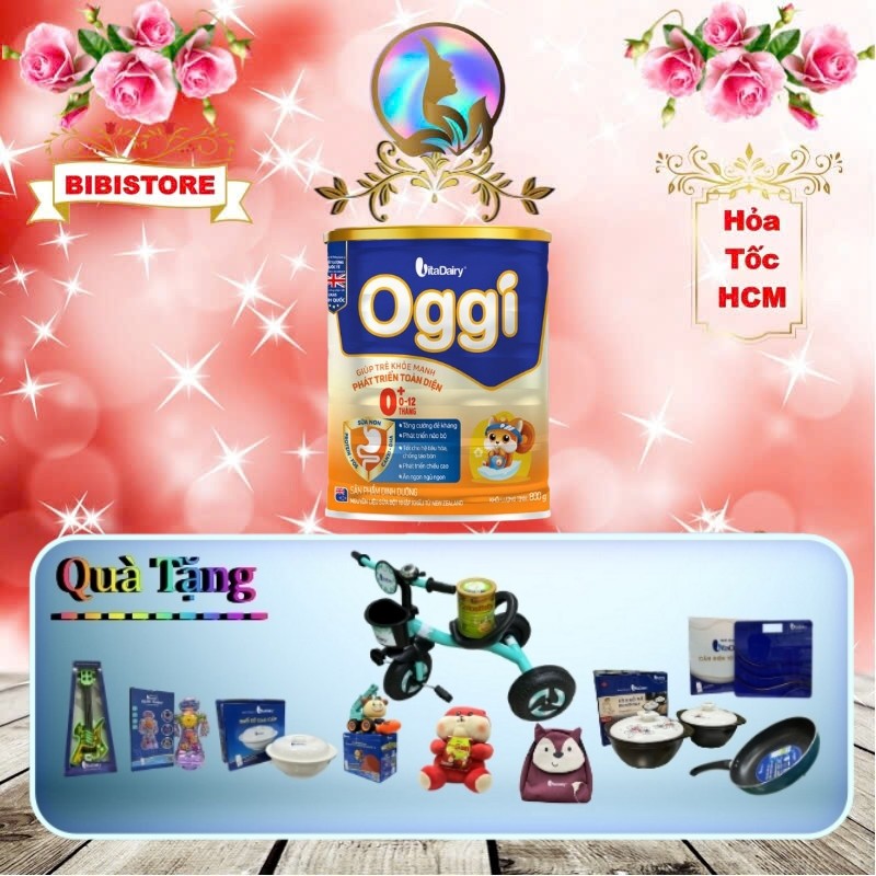 (Date Mới, Có Quà Tặng) Sữa OGGI 1+, 2+ 900g (BIBISTORE)