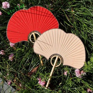 Quạt tròn bạch quả STELLARTECH, Quạt giấy gạo cổ điển hai mặt, Tranh thư pháp quạt tròn cầm tay Trung Quốc tinh tế sáng tạo