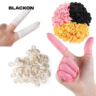 Blackon 100 / 300 CÁI Găng tay bảo vệ đầu ngón tay Găng tay cao su dùng một lần cao su tự nhiên
