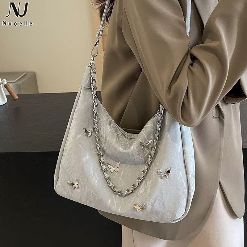 NUCELLE Túi đeo chéo vai đơn sức chứa lớn thời trang mới của NUCELLE dành cho nữ
