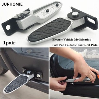 Jurhomie 1 Cặp Miếng Lót Chân Sửa Đổi, 3 Kiểu Xe Điện Hợp Kim Nhôm, Phụ Kiện Xe Đạp Điện Chất Lượng Cao Xe Điện Tổng Hợp